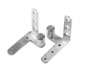 Charnières En Acier Inoxydable 270° Pour Porte En Bois Et Blindée, Pivots Cachés Avec Positionnement Supérieur Et Inférieur, Installation Facile Pour Porte Pivotante Et Armoire