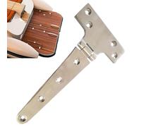 Charnières en acier inoxydable, quincaillerie en T haute résistance | Charnières pour trappe de porte et pont pour trappe, cuisine, meubles, panneaux industriels, extérieur, travail du bois