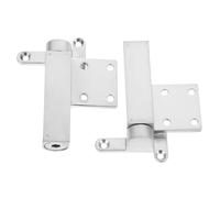 Charnières en Alliage de Zinc Cachées, Réglables, Pivot 90° | Dampening Hydraulique Intégré, Montage Gauche ou Droite, Finition Argenté, pour Atelier Cuisine