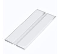 Charnières flexibles à profil bas de 4 x 100 mm, charnières actives flexibles, transparentes, charnières monopièces pour piano en acrylique