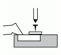 Charnières invisibles à visser 165°Sensys 8657i-entraxe 52mm-c9,5mm HETTICH
