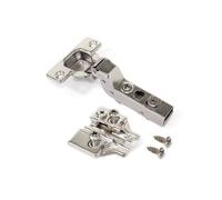 Emuca Charnières cupule Ø35mm 100° Pack 20, fermeture douce pour portes qui se touchent, avec boîtier