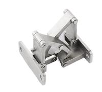 Charnières invisibles croisées, Charnières croisées dissimulées for portes pliantes de 15 à 35 mm, fer en acier inoxydable ouvert à 180 degrés(Type 8)