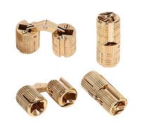 charnières invisibles dissimulées en laiton pour boîte à bijoux Doré 12 mm Lot de 4