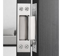 Charnières invisibles en croix pour porte en bois en acier inoxydable, accessoires de charnière invisible à 180 degrés (argenté)