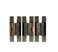 Charnières invisibles pour portes battantes Charnière hydraulique invisible, charnière pivotante à 180 degrés, montage mortaise, croisée dissimulée(Type 2-color 2)