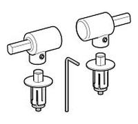 Geberit Charnières métalliques 598054000 pour abattant WC Flow 575950