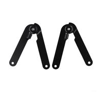 Charnières noires en fer robuste pour portes d'armoires et tables pliantes, résistantes à la rouille à 180 degrés, charnières de support pour trappe de grenier, rangement de toit et