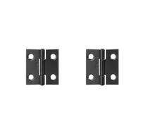 Charnières noires pliantes à 270 degrés en acier inoxydable, 2 pièces, petites charnières for porte d'armoire de cuisine, placard, boîte bois, meubles(Black 38mm 2pcs)