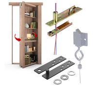 Charnières pivotantes de porte, charnières dissimulées cachées, charnière capable de passer le fil pour porte cachée, bibliothèque et porte secrète, bibliothèque de porte murphy (type trou de filetage