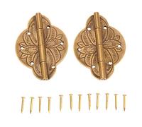 Charnières, porte, charnière bout à bout d'armoire, pliante, 2 pièces meubles en laiton Antique décoratif bijoux boîte en bois raccords de placard matériel