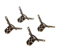 Charnières, porte, charnière bout à bout d'armoire, pliante, 4 pièces meubles ressort de Support d'angle de 90 degrés for caisse à vin accessoires de couvercle de boîte à bijoux(Bronze)