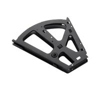 Charnières pour armoires à chaussures, 2 charnières for meuble à chaussures, charnière rabattables, étagère pivotante, accessoires for tiroir(1 layer Black)