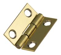 Charnières Pour Coffret, 15x12 Mm, Laitonnées, 4 Pces Avec Vis , Or