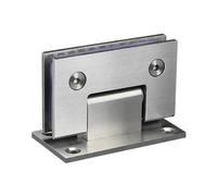 Charnières pour parois de douche Charnière de porte douche en acier inoxydable, fixation à 90 degrés, for vitrine, armoire, verre, charnières, boulons