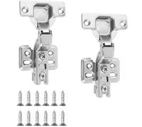 Charnières pour portes de douche en verre Glass door hinge, 25 mm, set of 2, hydraulic hinge with screws(Half cover)