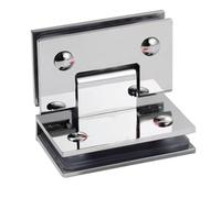 Charnières pour portes de douche en verre Glass door hinge 90/135/180 degrees wall-to-glass hinge Suitable for 8-12 mm glass(90 Degree Glass to Glass)