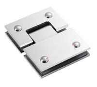 Charnières pour portes de douche en verre Glass door hinge 90/135/180 degrees wall-to-glass hinge Suitable for 8-12 mm glass(180 Degree Glass to Glass)