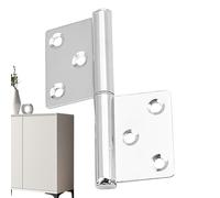 Charnières pour portes, petites charnières de porte - Matériel en acier inoxydable à deux volets pour remplacement d'installation de cuisine, chambre à coucher, placard, fenêtre, entretien des meubles