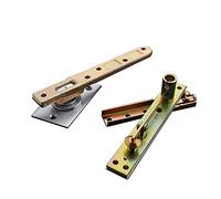 Charnières robustes pour porte rotative charge 150kg Charnières pivotantes dissimulées Acier inoxydable 360° arbre de porte pour porte en bois Porte secrète Pivot excentrique 1 jeu