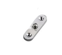 Charnières supérieures et inférieures de porte en bois, arbre rotatif à 360 degrés acier inoxydable, charnière cachée 2 pièces(Silver small 2pcs)