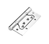 Charnières universelles for portes en bois, portes doubles, sans rainure, pliantes et antirouille(2pcs stainless steel,5X3inch)