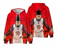 Charous Anime Blue Lock Cosplay Barou Shouei Sweat À Capuche Unisexe Imprimé en 3D pour Manga Cosplay Ou Gift