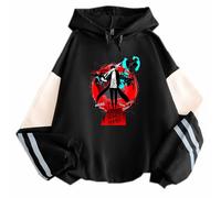 Charous Anime Game Solo Leveling : Ariise Cosplay Sung Jin-woo Sweat à capuche imprimé de dessin animé pour les fans de manga, Noir , XL