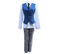 Charous Costume de cosplay d'anime Assassination Classroom, uniforme unisexe utilisé pour Halloween, Noël, carnaval, fête à thème, cosplay Shiota Nagisa, S