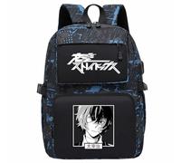Charous Sac à dos en toile de dessin animé Bungo Stray Dogs Dazai Osamu, couleur camouflage pour les fans de manga, cosplay, Noir 4, One Size, Sac à dos daypack