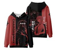 Charous Sweat à Capuche Anime Chainsaw Man Cosplay Makima Cartoon,Sweat décontracté pour Les Fans de Manga Makima Gift