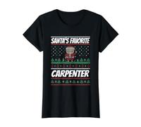 Charpentier de Noël préféré du Père Noël T-Shirt Graphique avec Valeur