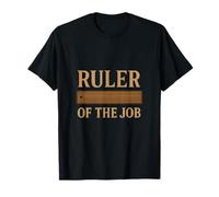 Charpentier fantaisie Règle du travail romain doré marron T-Shirt