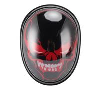 Charpeur Bluetooth Skull, Compact, Skull RVB Ambient Light Wireless Bluetooth 5.0, Carte mémoire Support Music Haut-Parleur pour Halloween Party (Noir)