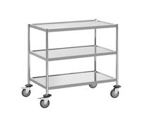 Charriot de service - 3 plateaux - Jusqu'à 300 kg - Surface de 82 x 50 cm - Royal Catering