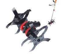 Charrue pour tracteur de jardin, disque - Roue de désherbage efficace de service lourd, Scarificateurs de pelouse résistants à l'érosion Roue de tranchée pour le potager de la ferme de jardin Tract