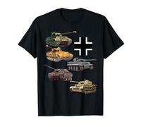 Chars allemands WW2 V Panther Jagdpanther Tiger 1 Tiger 2 T-Shirt