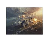 Chars et navires de Guerre，1000 pièces de Puzzles en Papier, pour Adultes et Enfants（38x26cm）-S72