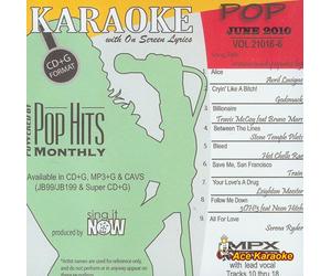 Chart Hits Monthly Pop - June 2010 Karaoke CDG