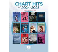 Chart Hits of 2024-2025 pour Piano | Recueil Easy Piano avec Symboles d’Accords et Paroles Complètes | 20 Tubes Pop et Rock de Billie Eilish Sabrina Carpenter Bruno Mars Lady Gaga et plus