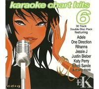 Chart Hits Vol 6 by Easy Karaoke - 30 professional karaoke tracks on CDG Double Disc - Includes Adele; Rihanna; One Direction; Taylor Swift and many more - See description for full track listing
