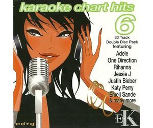 Chart Hits Vol 6 by Easy Karaoke - 30 professional karaoke tracks on CDG Double Disc - Includes Adele; Rihanna; One Direction; Taylor Swift and many more - See description for full track listing