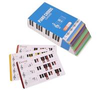 Charte des accords de piano, 120 feuilles de piano cartes flash, cartes de musique éducative pour les apprenants de piano, les adultes et les enfants