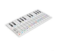 Charte Notes Clavier 650mm Grande Taille Visible | Compatible 54, 61, 76, 88 touches, idéal novices, accords de base, référence rapide