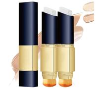 Chartming Color Changing Foundation Stick,Cover Cream Stick V White Korean Foundation Sticks,Fond De Teint Sticks 2 En 1,Full to Medium Coverage Base Makeup,Coverage,Korean Makeup,With Brush (2Mix)
