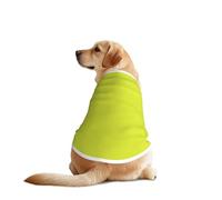 Chartreuse T-shirt pour chien avec impression couleur - Vêtement d'été décontracté léger pour chiens de taille moyenne et grande