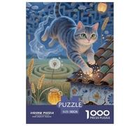 Chartreux Puzzles 1000 Pièces Cadeau Unique Jeu Éducatif Challenge Toy À De Qualité Supérieure Peinture Art pour Adultes Et Enfants À Partir De 14 Ans 38x26cm/1000pcs