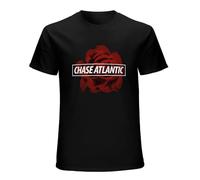 Chase Atlantic Rose Logo Classic Customized Kawaii Clothes Short Sleeve T-Shirt Black S