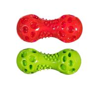 Chase 'n Chomp Lot de 2 jouets couineurs pour chien - Stimulation mentale et physique - Taille L