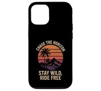 Chase the Horizon Stay Wild Ride Free Randonnée Camping Amateur Coque pour iPhone 12/12 Pro